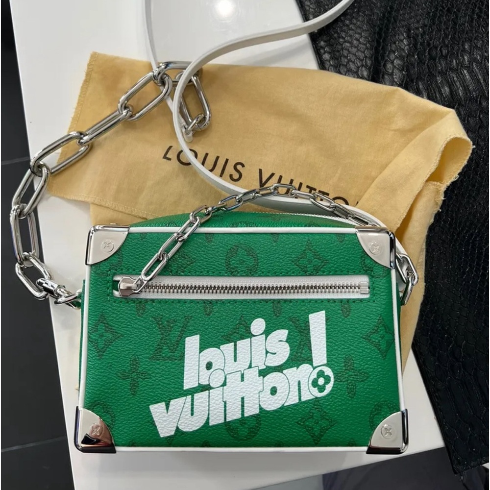 Louis Vuitton x Virgil Abloh Vintage Green Monogram Mini Soft Trunk